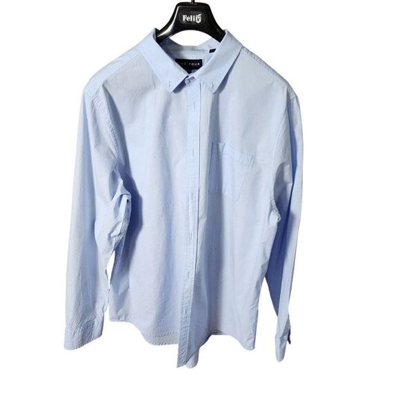 Five Four Men's Blue Dress Shirt, 2XL - Picture 1 of 10